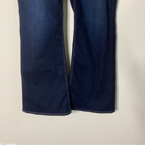 American Eagle women’s dark blue hi rise artist flare jeans 20 long - Picture 12 of 12